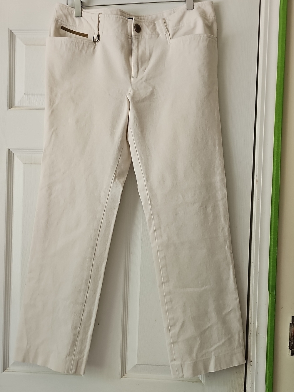 Ralph Lauren Straight Leg Women’s Pants in Off-White/Cream